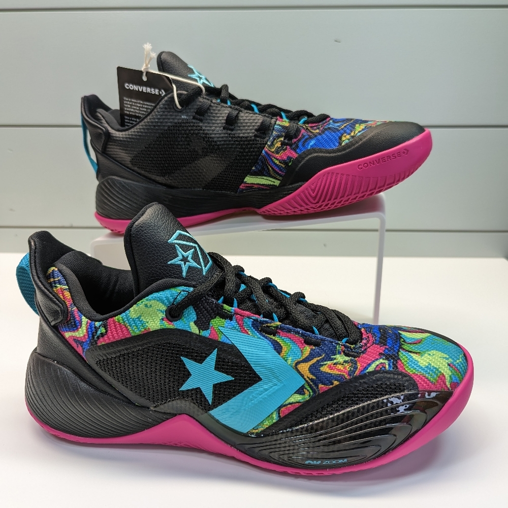 Converse All Star BB Shift Black Pink Tial Air Zoom Basketball Sneaker Women 9.5 - Picture 4 of 9